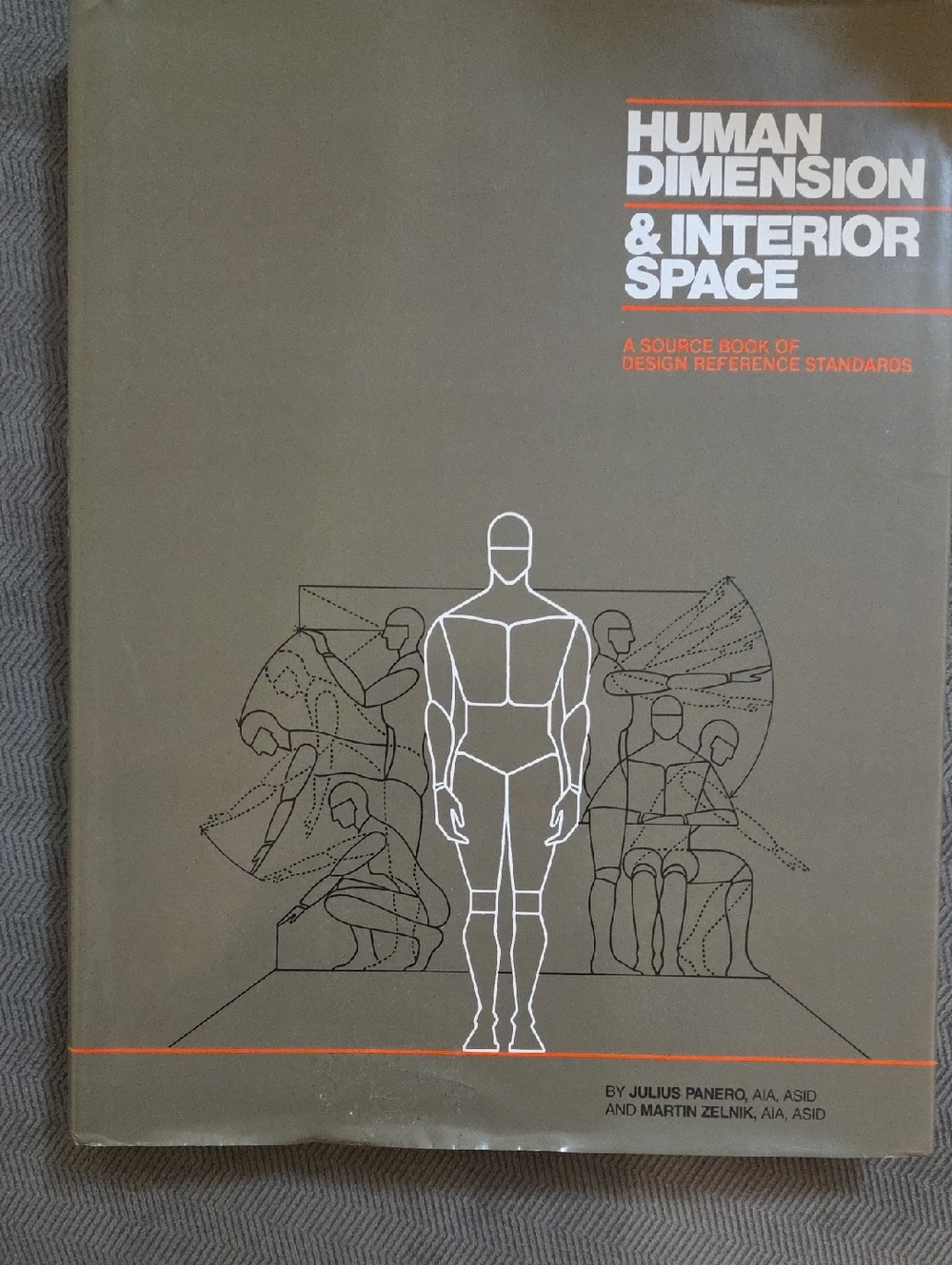 Human Dimension & Interior Space Book — Brown Cover